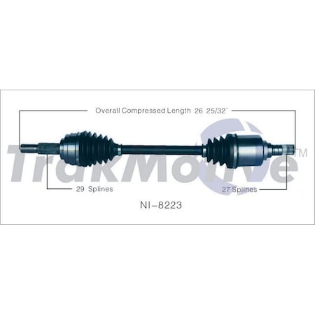 Surtrack Axle Cv Axle Shaft, Ni-8223 NI-8223 | Zoro